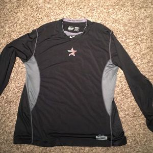Nike pro combat long sleeve Houston Astro shirt